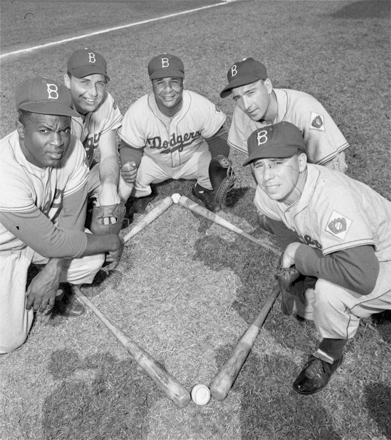 Dodgers players in 1952